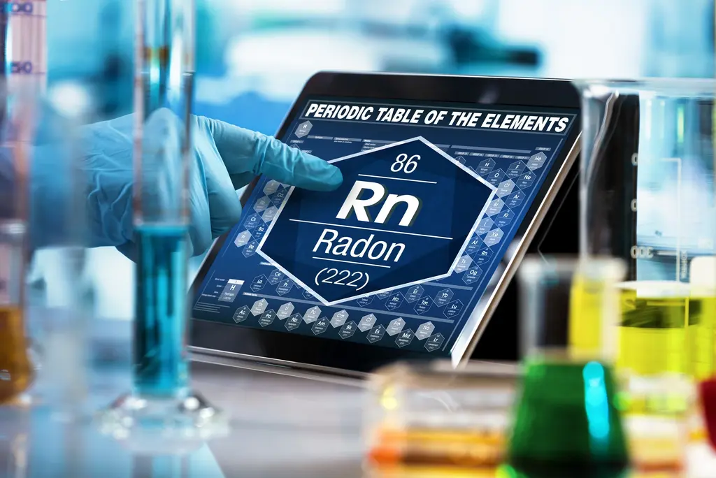 Mesure de radon dans un bâtiment